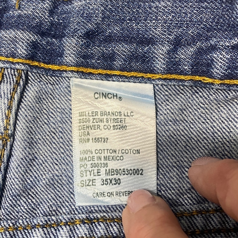 Cinch 35x30 jeans. - Picture 3 of 7
